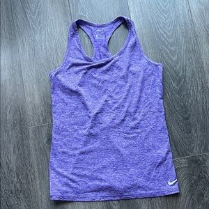 Nike Women's Heathered Purple Tank Top